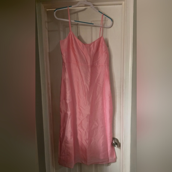 J. Crew Collection Pink Natasha Slip Dress in Organza (Frosted Peony) - Picture 7 of 13